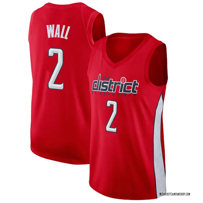 Nike Washington Wizards Swingman Red John Wall 2018/19 Jersey - Earned ...